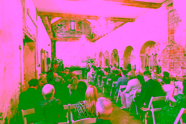 Wedding ceremony in North West venue Beleek Castle