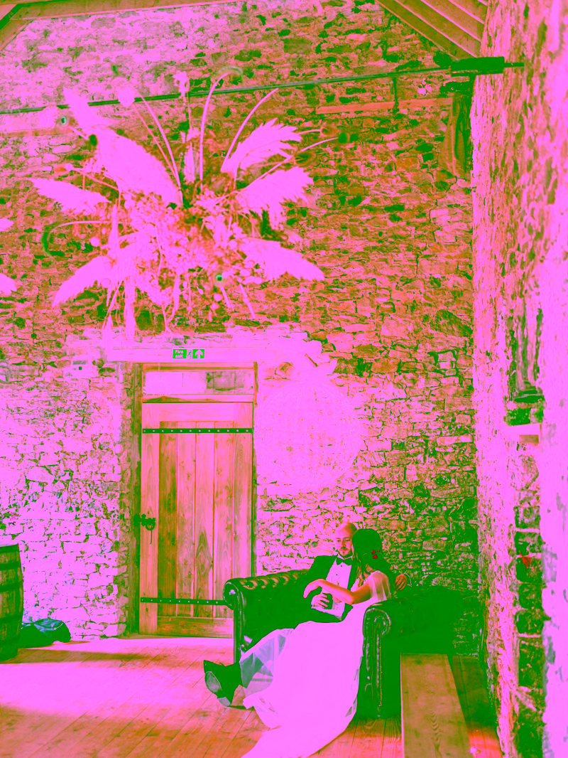 just married husband and wife inside juniper barn ballymote co.sligo
